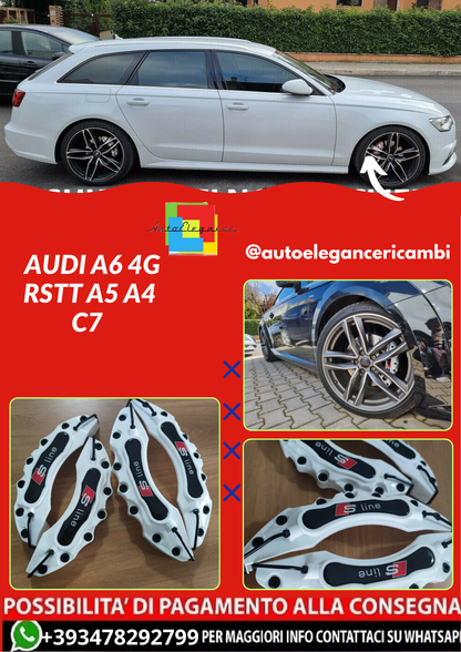 COVER PINZE SLINE BIANCHE ADATTO PER AUDI A6 4G RSTT A5 A4 C7