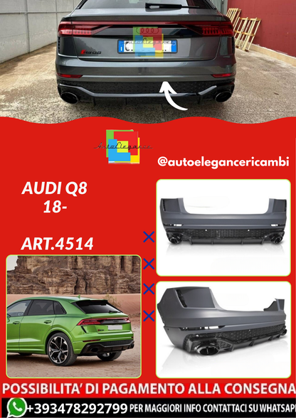 ART.4514   PARAURTI  POSTERIORI AUDI Q8 18-