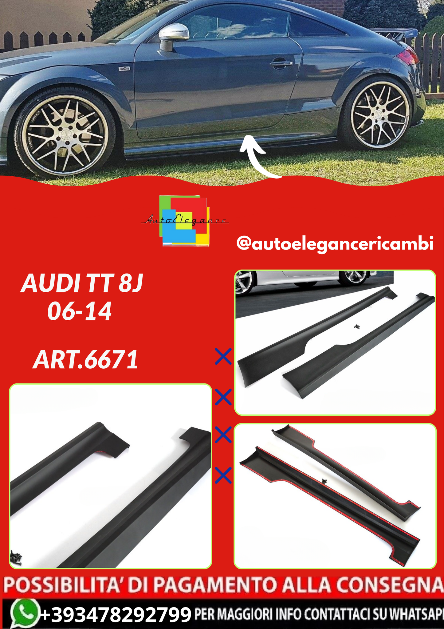 ART.6671 MINIGONNE AUDI TT 8J 06-14