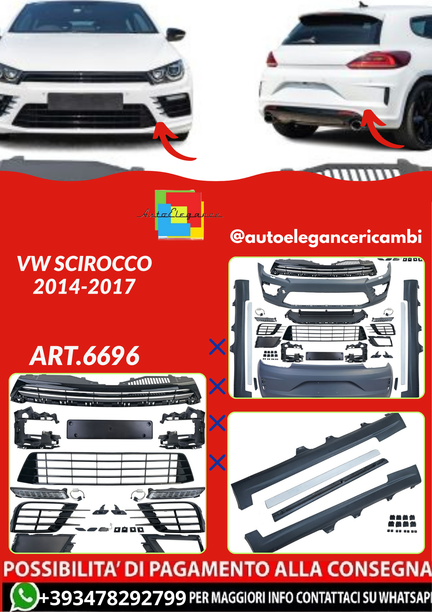 ART.6696  BODYKIT  VW SCIROCCO 2014-2017