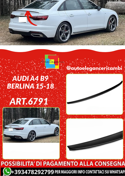 ART.6791 SPOILER AUDI A4 B9 berlina 15-18