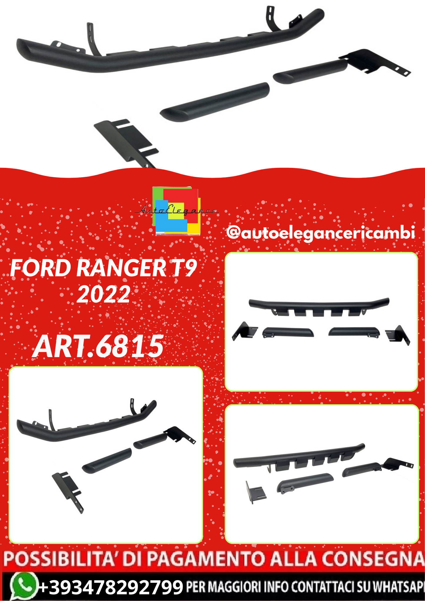 ART.6815  BULLBAR Ford Ranger T9 2022
