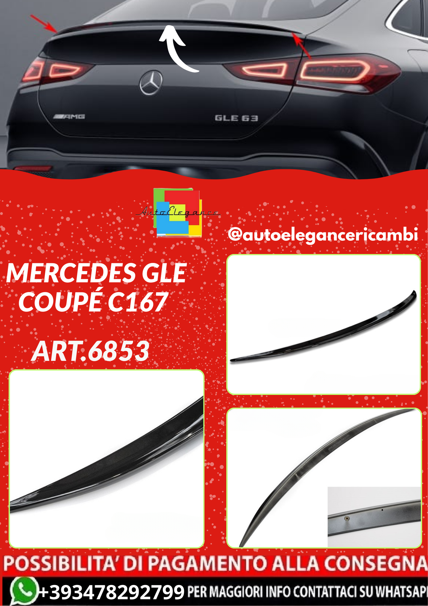 ART.6853  SPOILER MERCEDES GLE COUPÉ C167