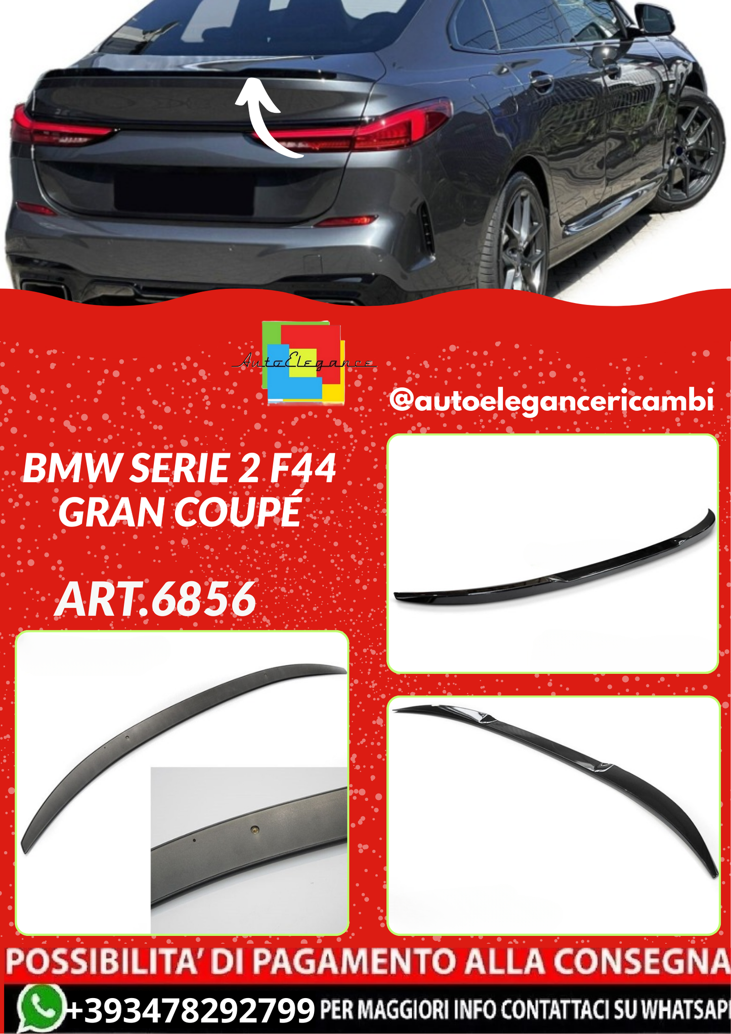 ART.6856  SPOILER BMW SERIE 2 F44 GRAN COUPÉ