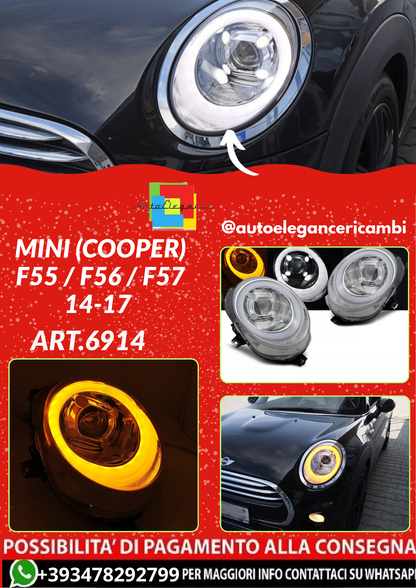 ART.6914 FARI  ANTERIORI MINI (COOPER) F55 / F56 / F57 14-17