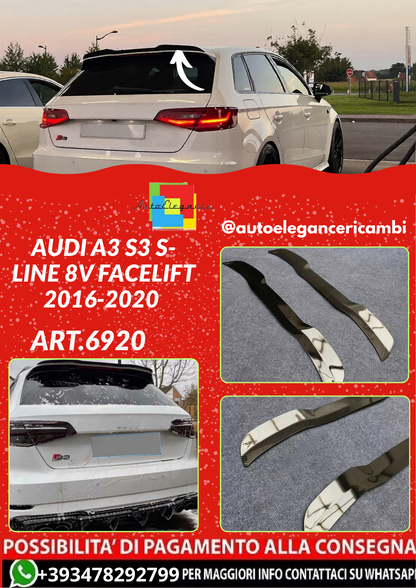 ART.6920 SPOILER Audi A3 S3 S-Line 8V Facelift 2016-2020