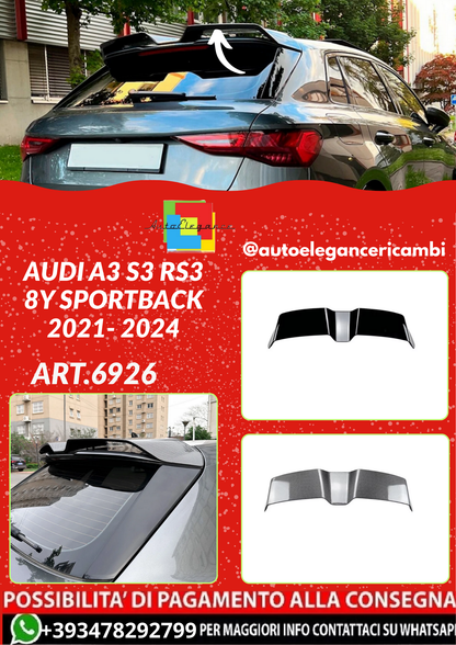 ART.6926 SPOILER TETTO Audi A3 S3 RS3 8Y Sportback 2021- 2024