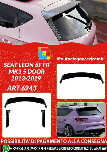 ART.6943  SPOILER  Seat Leon 5F FR MK3 5 Door 2013-2019