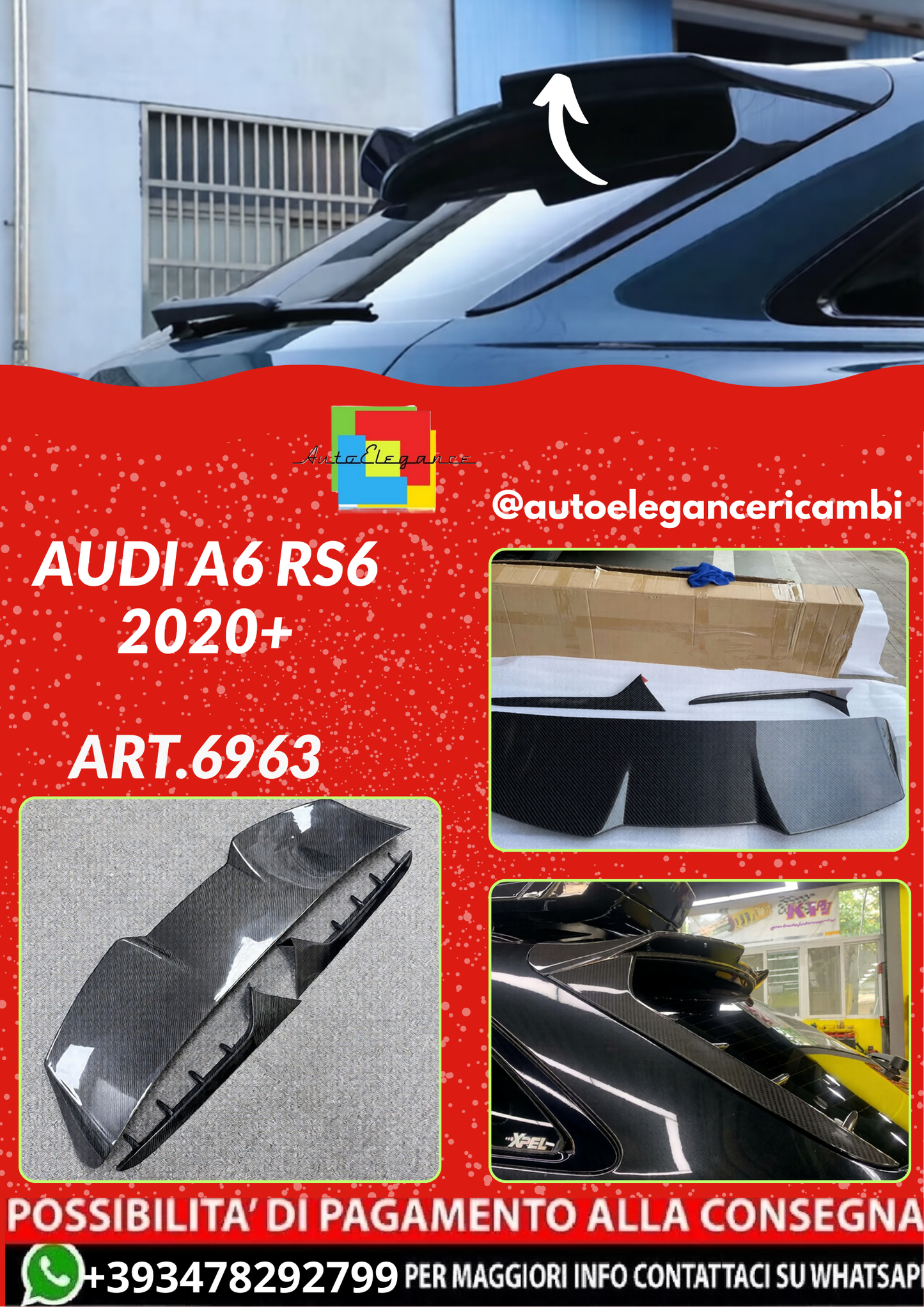 ART.6963   SPOILER Audi A6 RS6 2020+