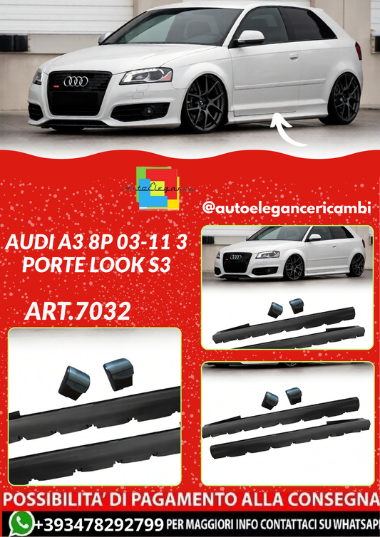 ART.7032  MINIGONNE  AUDI A3 8P 03-11 3 PORTE LOOK S3