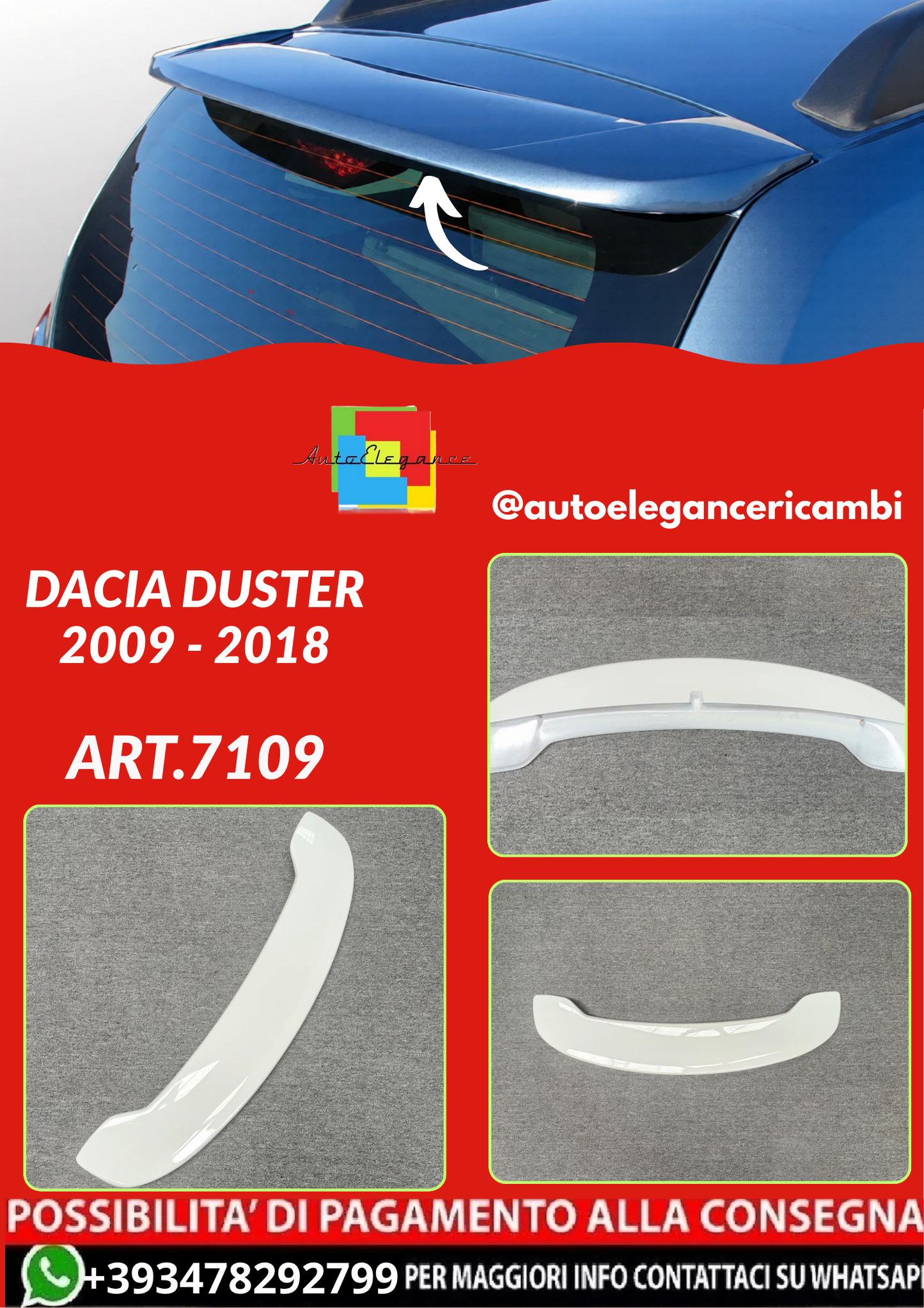 ART.7109 SPOILER Dacia Duster 2009 - 2018