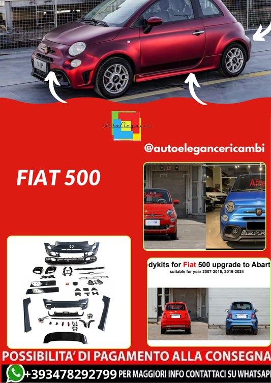 Bodykit fiat 500 upgrade to abarth look