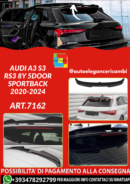 ART.7162  SPOILER  Audi A3 S3 RS3 8Y 5Door Sportback 2020-2024