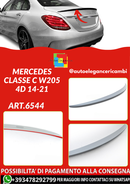 ART.6544  SPOILER  MERCEDES CLASSE C W205 4D 14-21