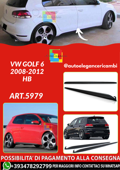 ART.5979 MINIGONNE LATERALI SPORTIVA VW GOLF 6 2008-2012 HB