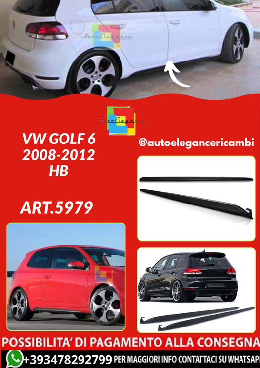 ART.5979 MINIGONNE LATERALI SPORTIVA VW GOLF 6 2008-2012 HB