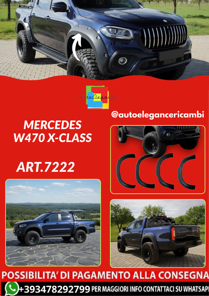 ART.7222  Alargamenti  parafanghi adatti alla Mercedes W470 X-Class