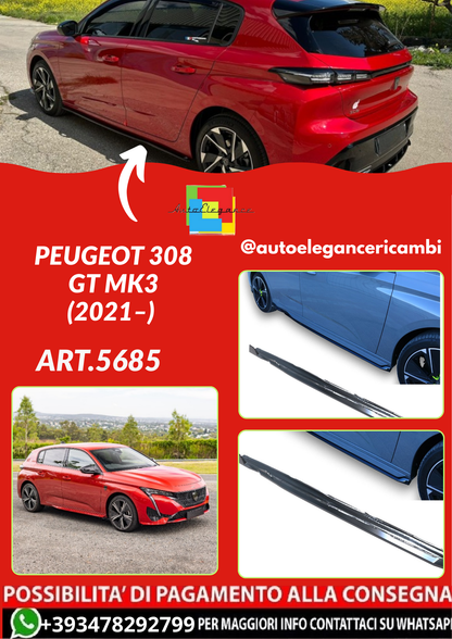 ART.5685 Sotto minigonne Peugeot 308 GT Mk3  (2021–)
