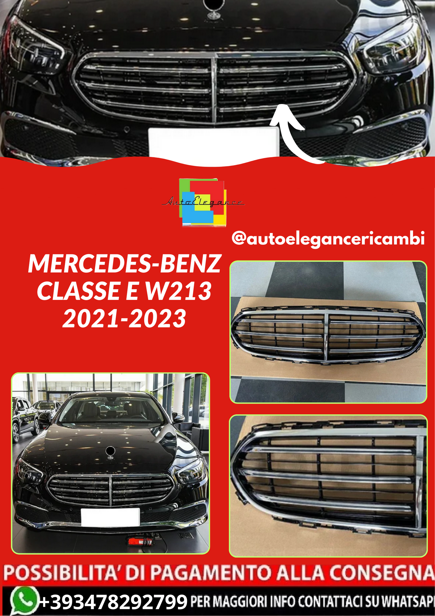 Griglia  Mercedes-Benz Classe E W213 2021-2023