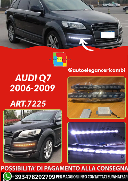 ART.7225  Diurne Audi Q7 06-09 DRL fendinebbia indicatore di direzione giallo