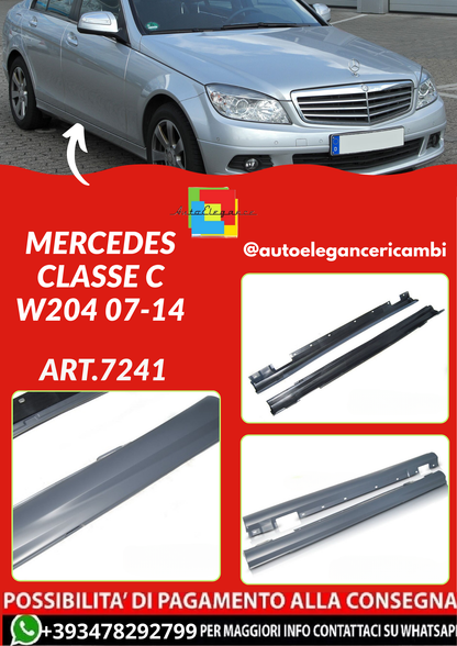 ART.7241  MINIGONNE LATERALI MERCEDES CLASSE C  W204 07-14