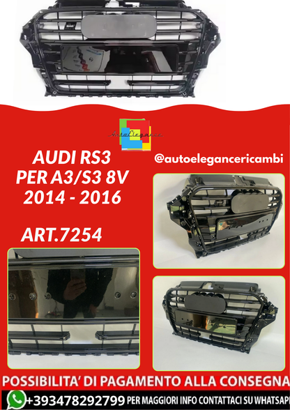 ART.7254 GRIGLIA Audi RS3 per A3/S3 8V 2014 - 2016