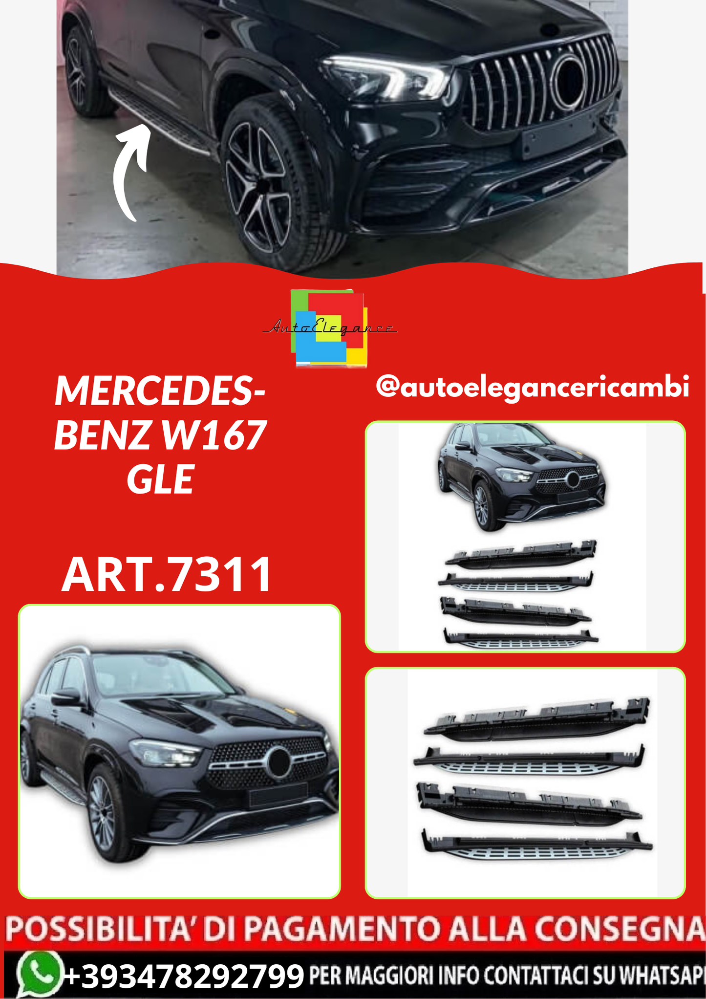 ART.7311 PEDANE Mercedes-Benz W167 GLE