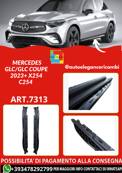ART.7313 PEDANE MERCEDES  GLC/GLC COUPE 2023+ X254 C254 NERO LUCIDO