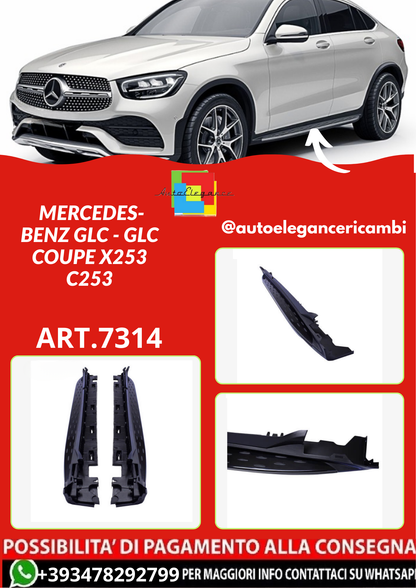 ART.7314  PEDANE Mercedes-Benz GLC - GLC Coupe X253 C253 NERO