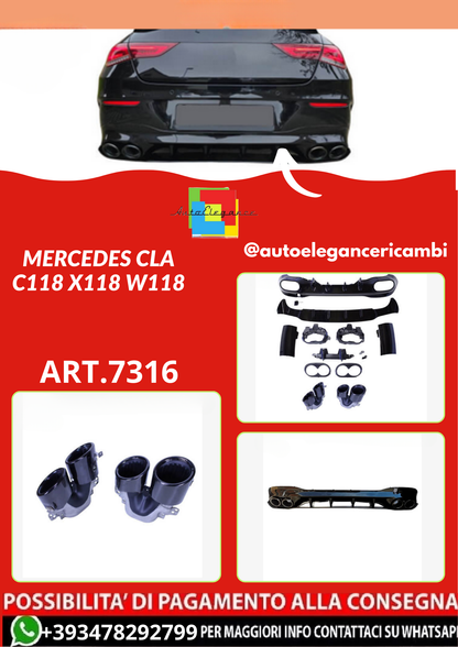 ART.7316 DIFFUSORI Mercedes CLA C118 X118 W118 LOOK A45
