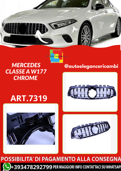 ART.7319  GRIGLIA  MERCEDES CLASSE A W177 CHROME