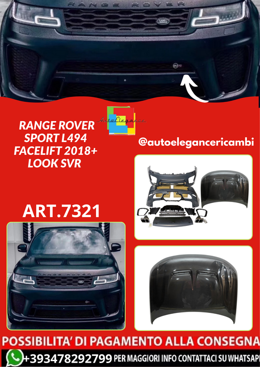 ART.7321 BODYKIT  Range Rover Sport L494 Facelift 2018+ Look SVR