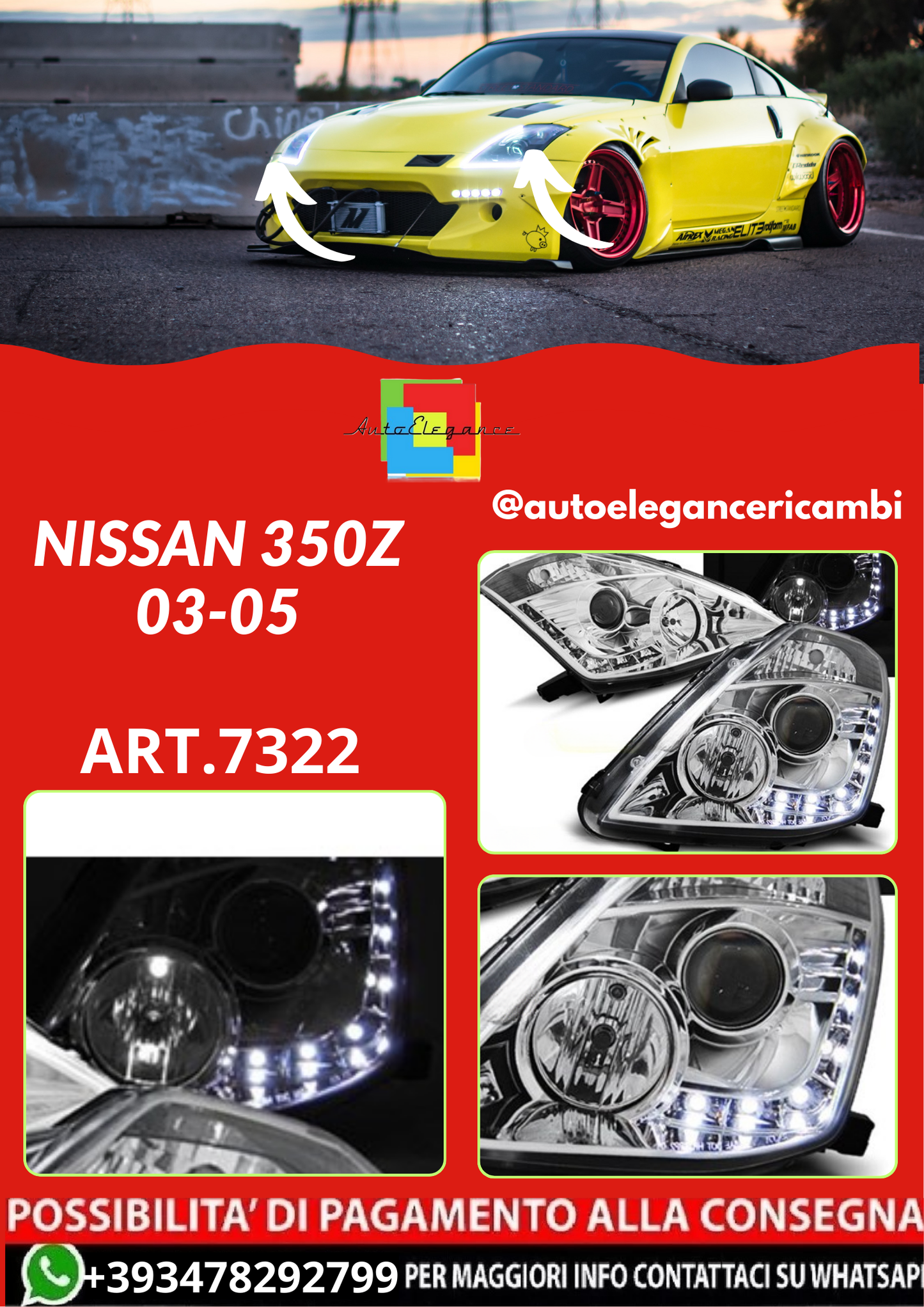 ART.7322  FARI  ANTERIORI NISSAN 350Z 03-05