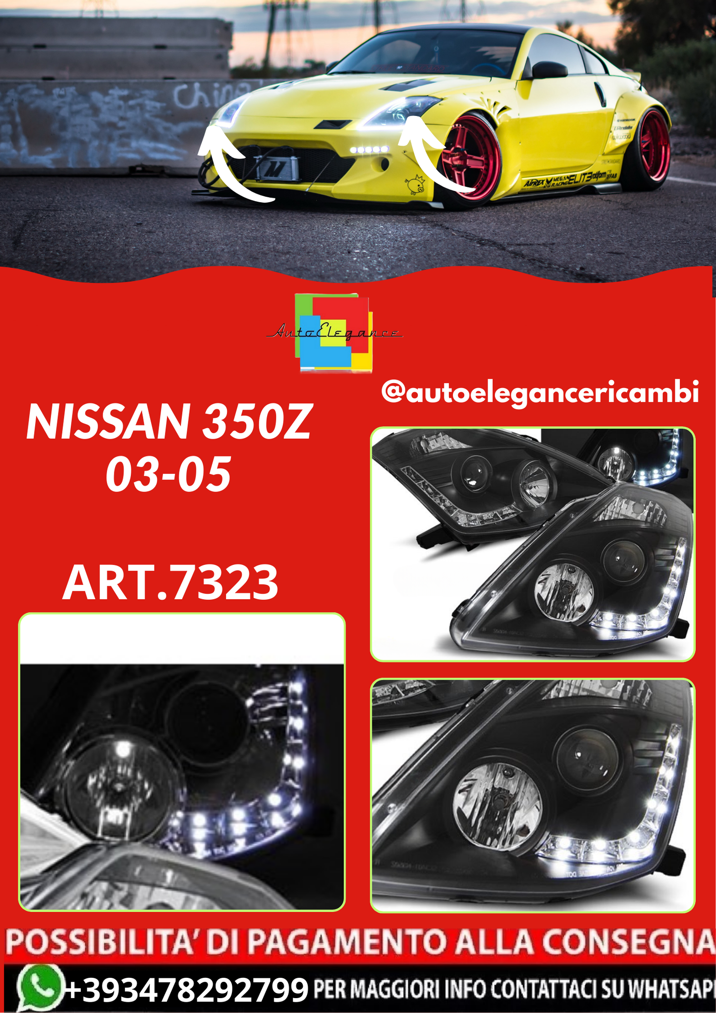 ART.7323  FARI  ANTERIORI NISSAN 350Z 03-05