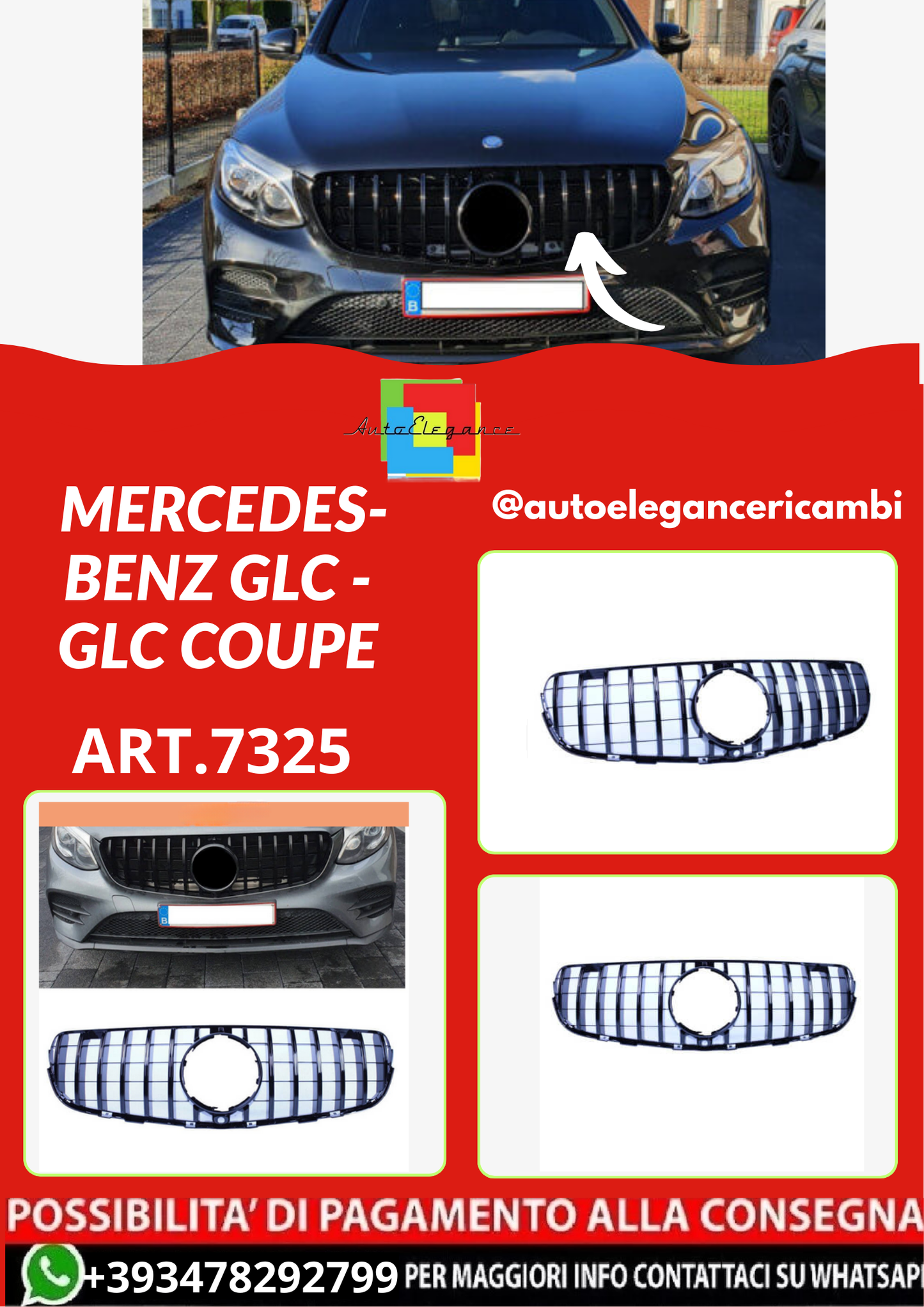 ART.7325 GRIGLIA  Mercedes-Benz GLC - GLC Coupe