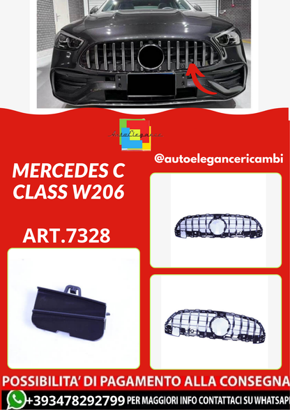 ART.7328  GRIGLIA Mercedes C class W206 CHROME