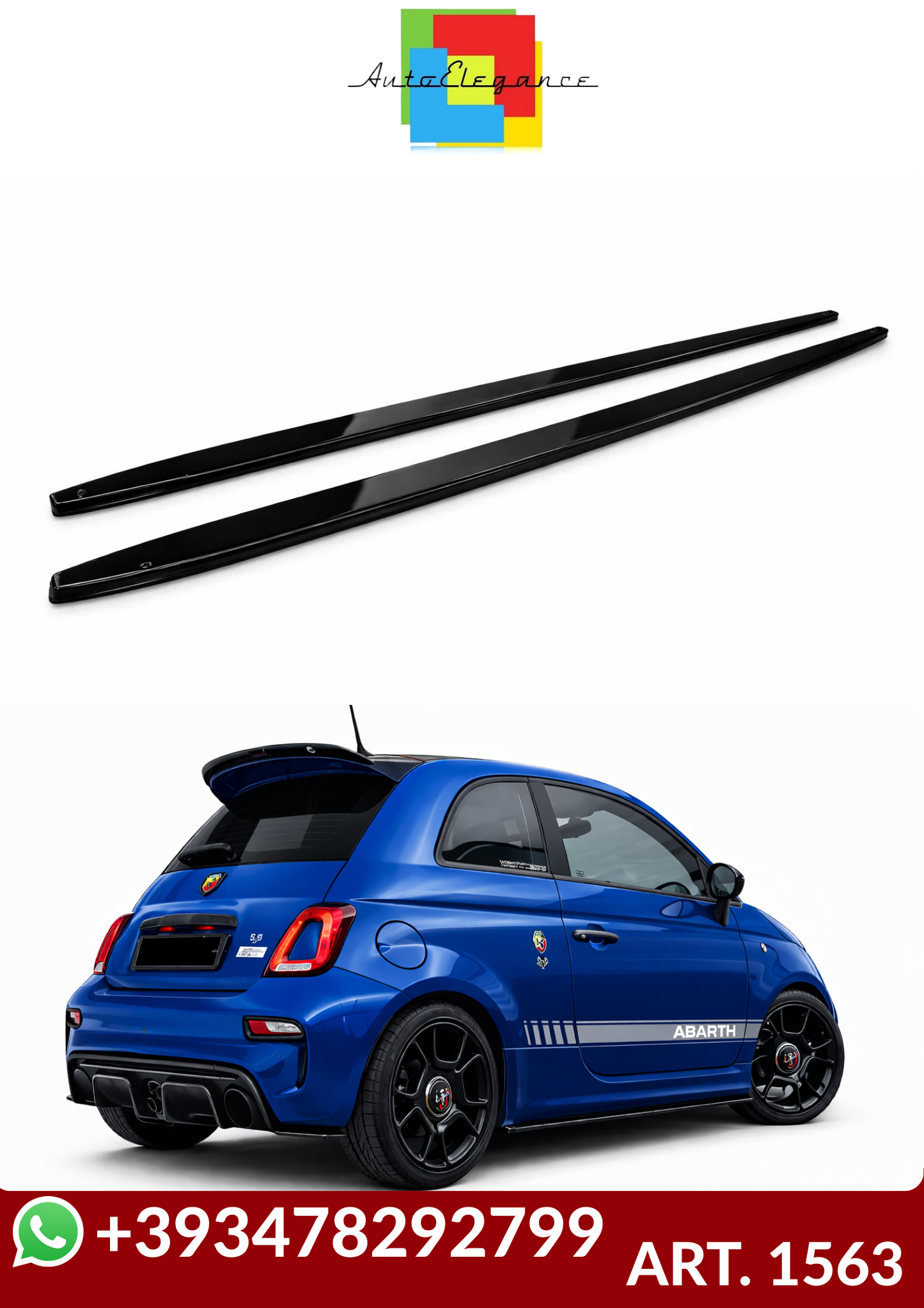 💕ART. 1563 SOTTO MINIGONNE   FIAT 500 160CM 💕