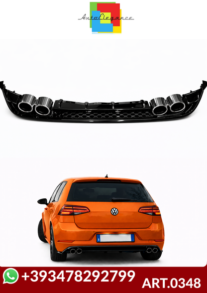 💕ART.0348  DIFFUSORE VW GOLF 7.5 2+2 NERO LUCIDO  💕