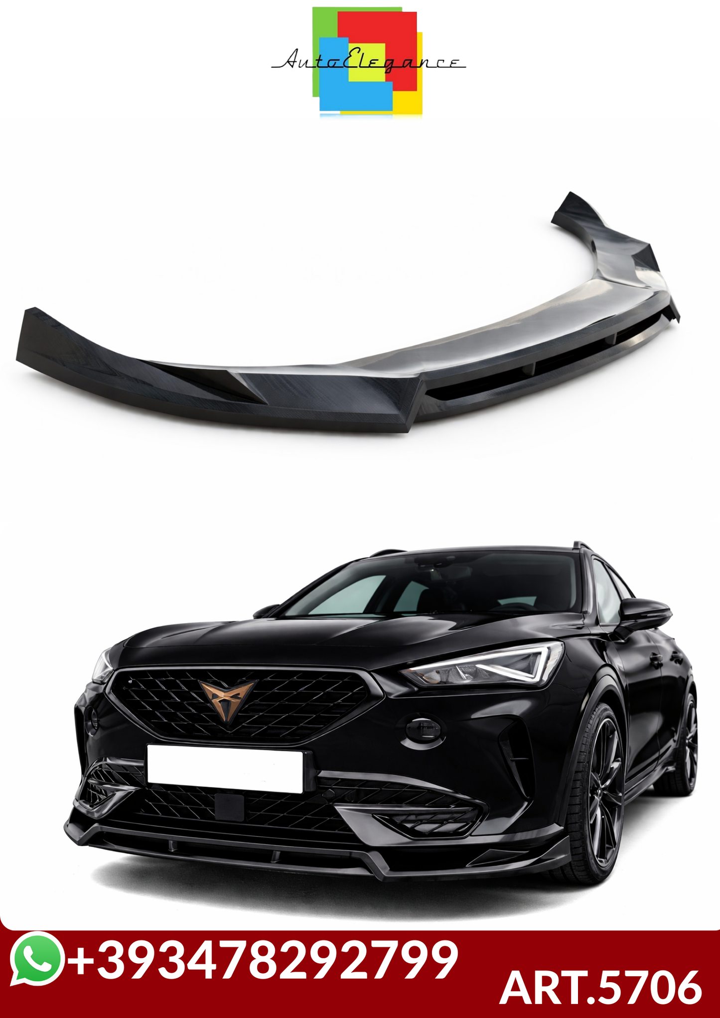 💕ART.5706   SPLITTER CUPRA  Formentor V4 2021 - (2 Pezzi)💕