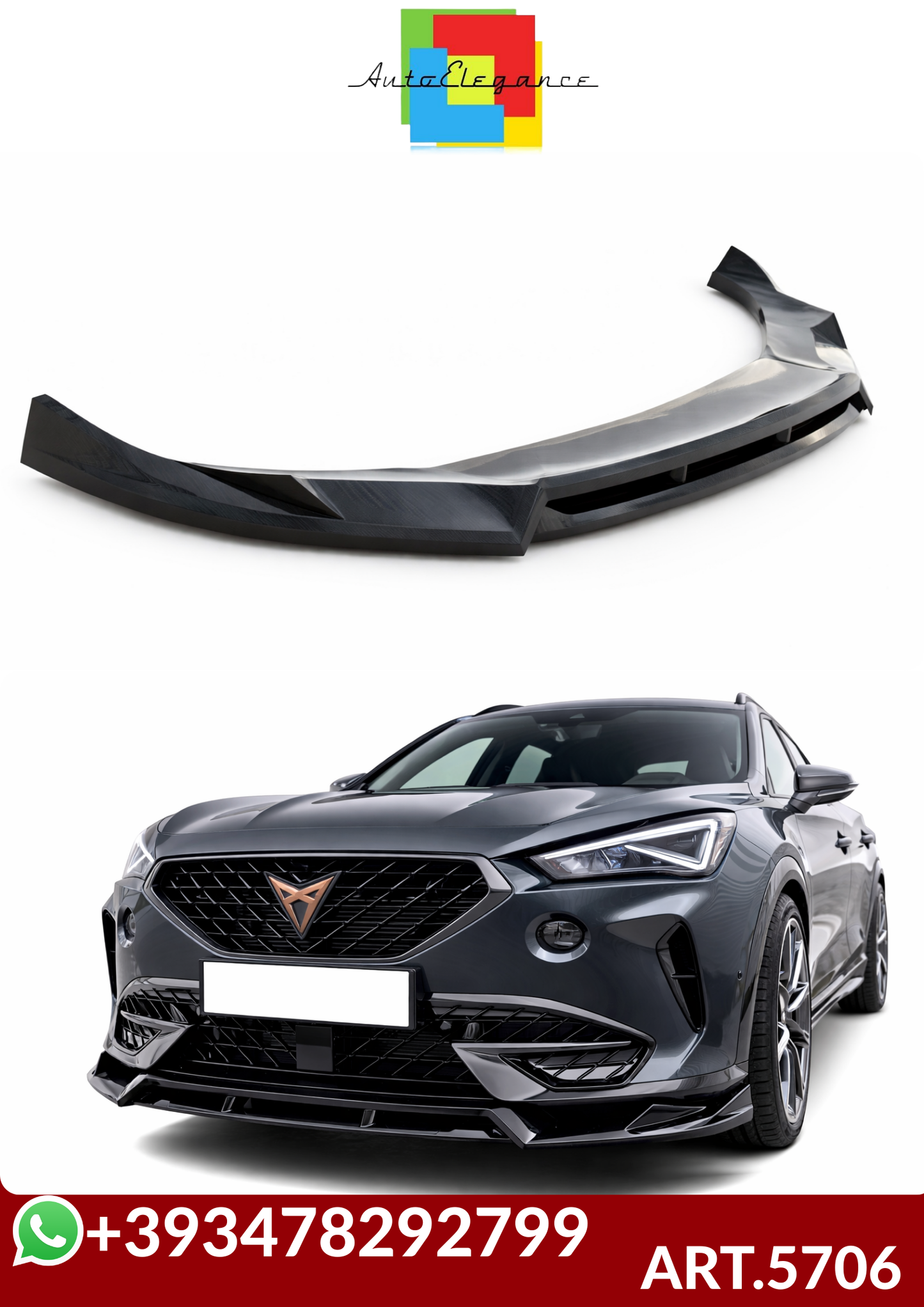 💕ART.5706   SPLITTER CUPRA  Formentor V4 2021 - (2 Pezzi)💕