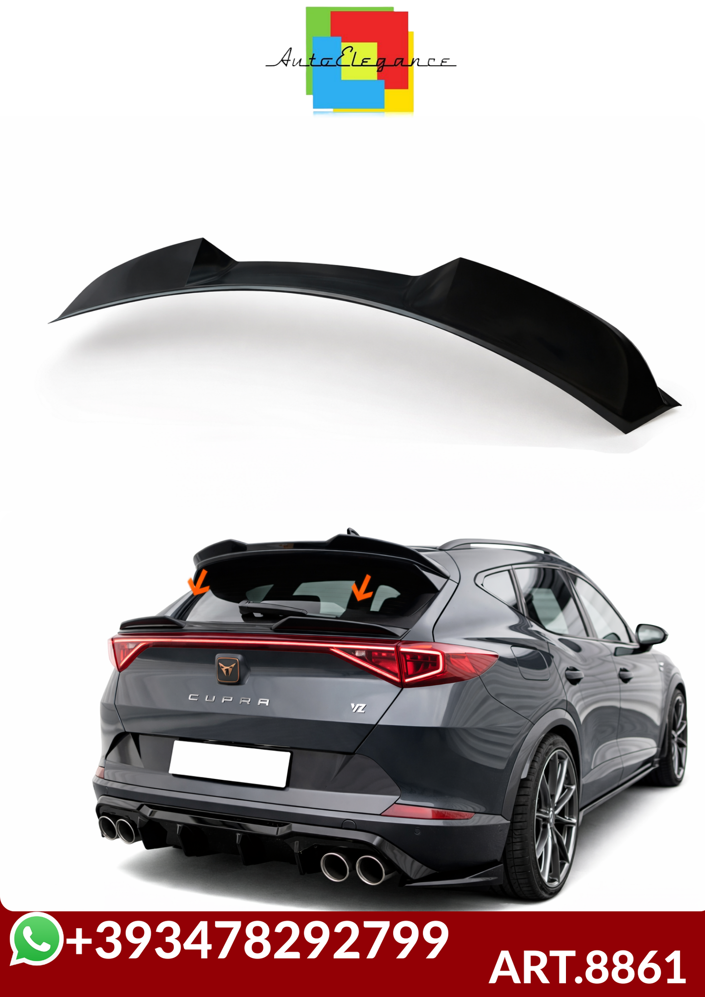 💕ART.8861 SPOILER CUPRA FORMENTOR  V4 2021 -💕