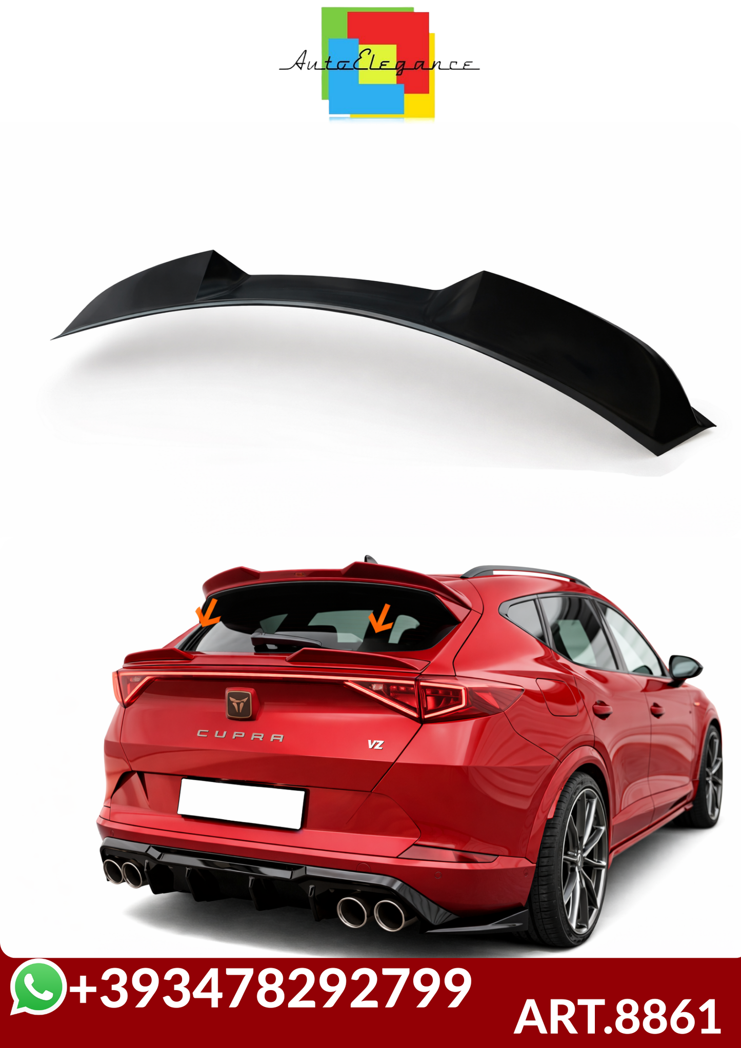 💕ART.8861 SPOILER CUPRA FORMENTOR  V4 2021 -💕