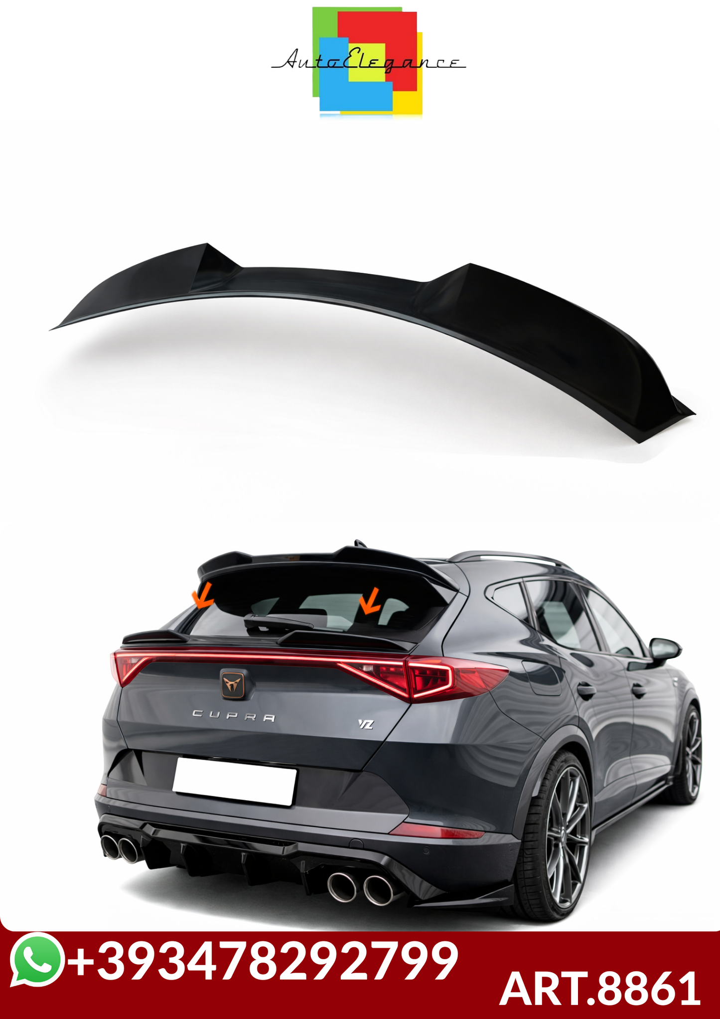 💕ART.8861 SPOILER CUPRA FORMENTOR  V4 2021 -💕