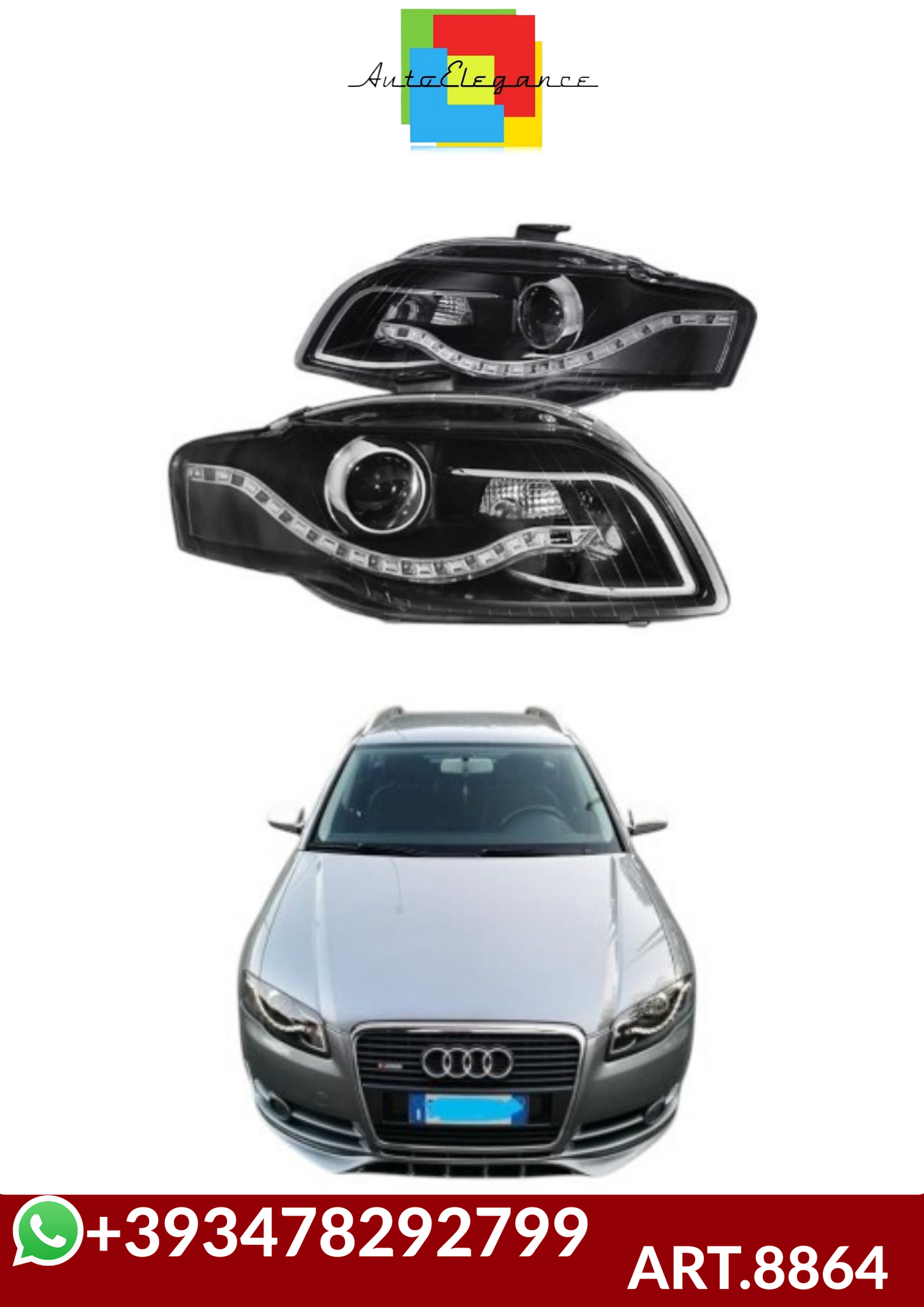 💕ART.8864  FARI ANTERIORI AUDI A4 (B7) 04-08 💕
