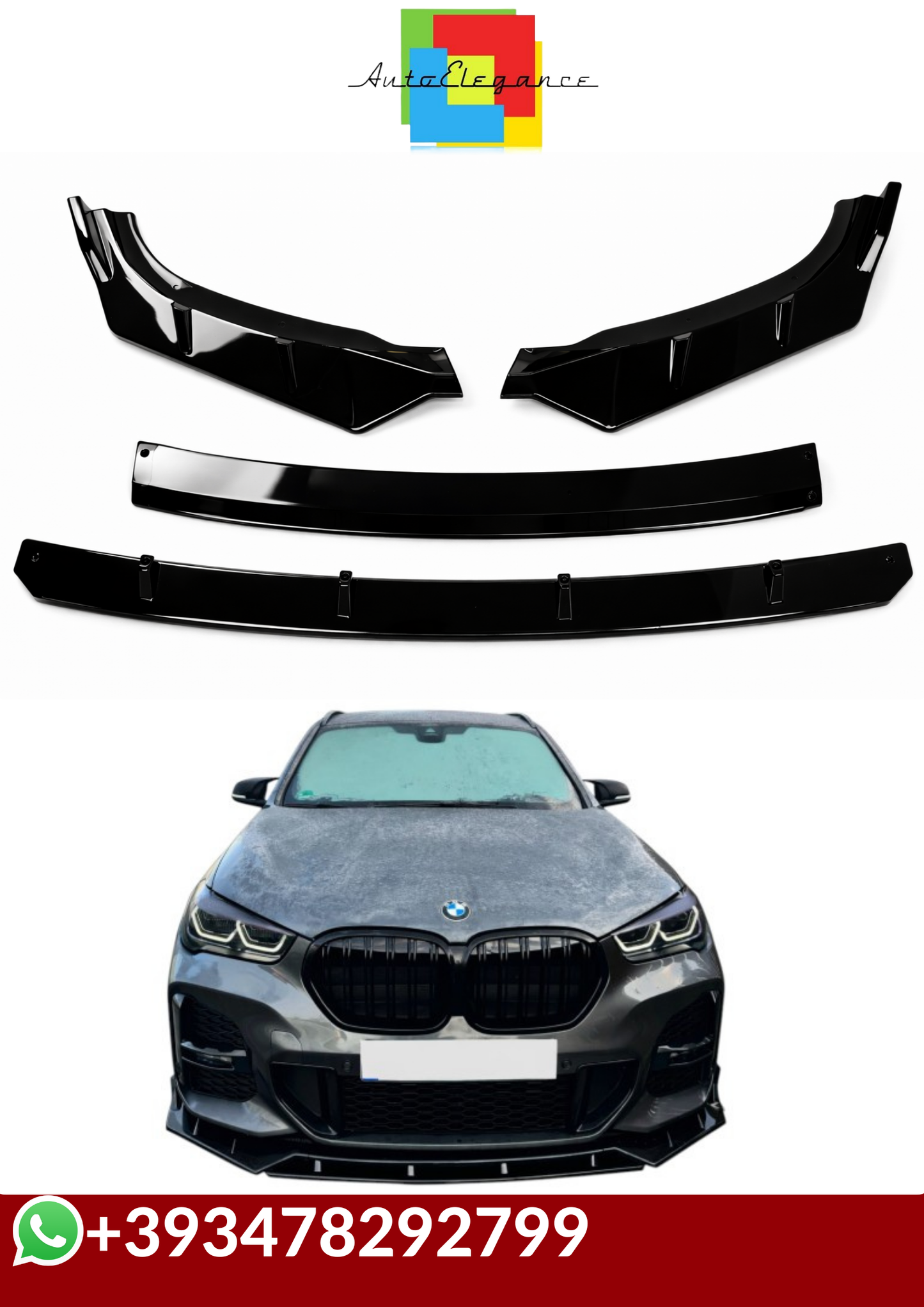 💕SPLITTER  ADATTO  PER BMW X1 F48 2019-2022 💕