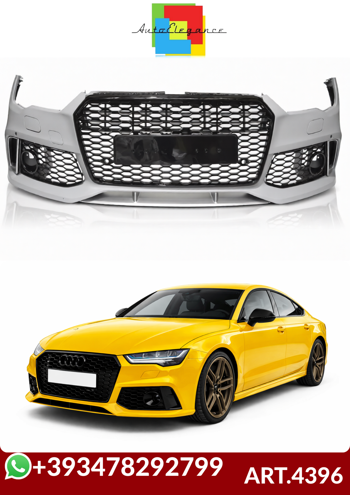 💕ART.4396  PARAURTI  ANTERIORI AUDI A7 RS7 4G 14-18💕