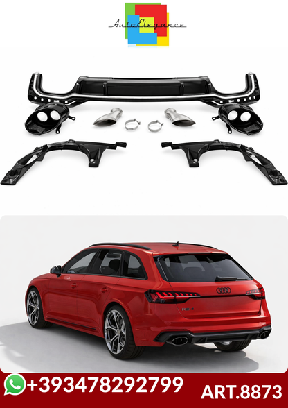 💕ART.8873 Diffusore AUDI A4 B9 look rs4 restyling 2020+ avant + berlina💕