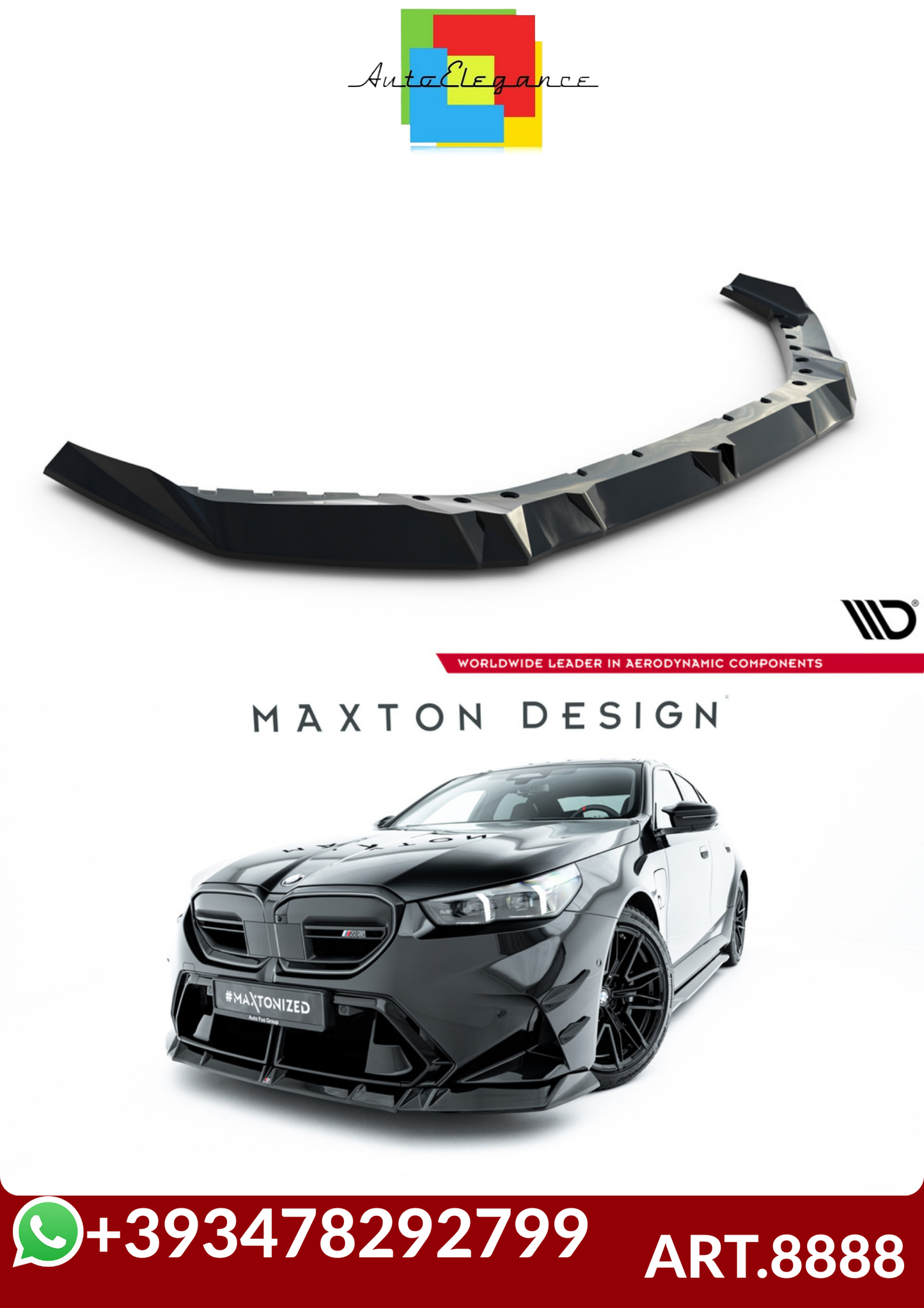 💕ART.8888 Splitter V.1 BMW M5 Sedan / Touring G90💕