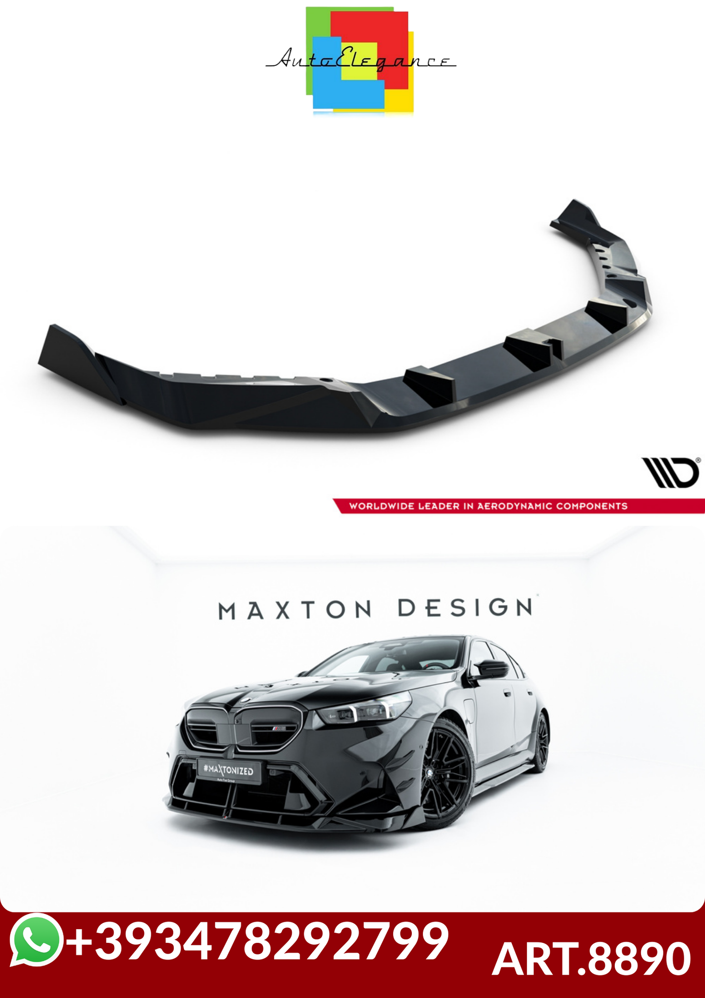 💕ART.8890 Splitter V.2 BMW M5 Sedan / Touring G90💕