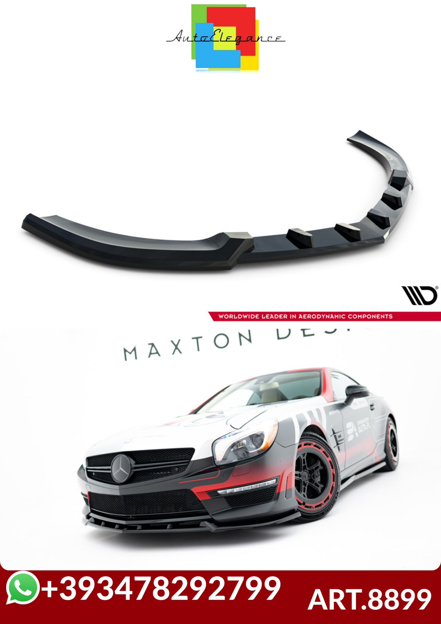 💕ART.8899  Splitter V.1 Mercedes-Benz SL 63 AMG R231💕